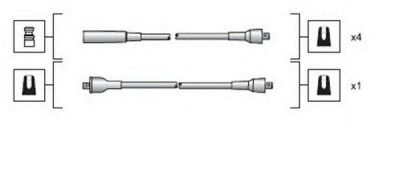 MAGNETI MARELLI 941318111025 -  Комплект проводов зажигания